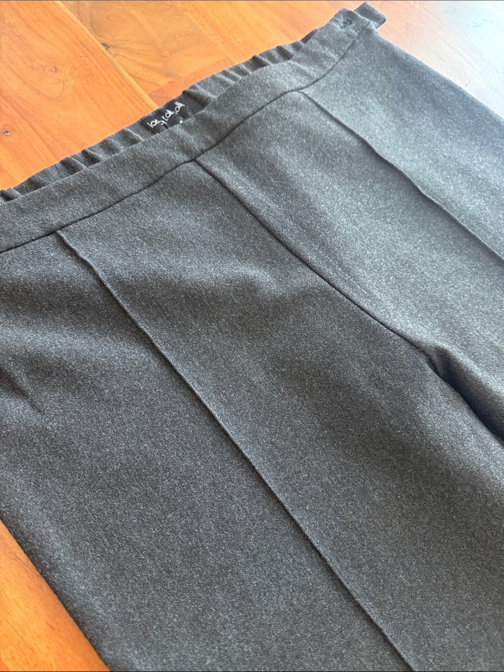long tall sally Women’s Charcoal Straight-Leg Dress Pants Size 14 Tall Inseam 36